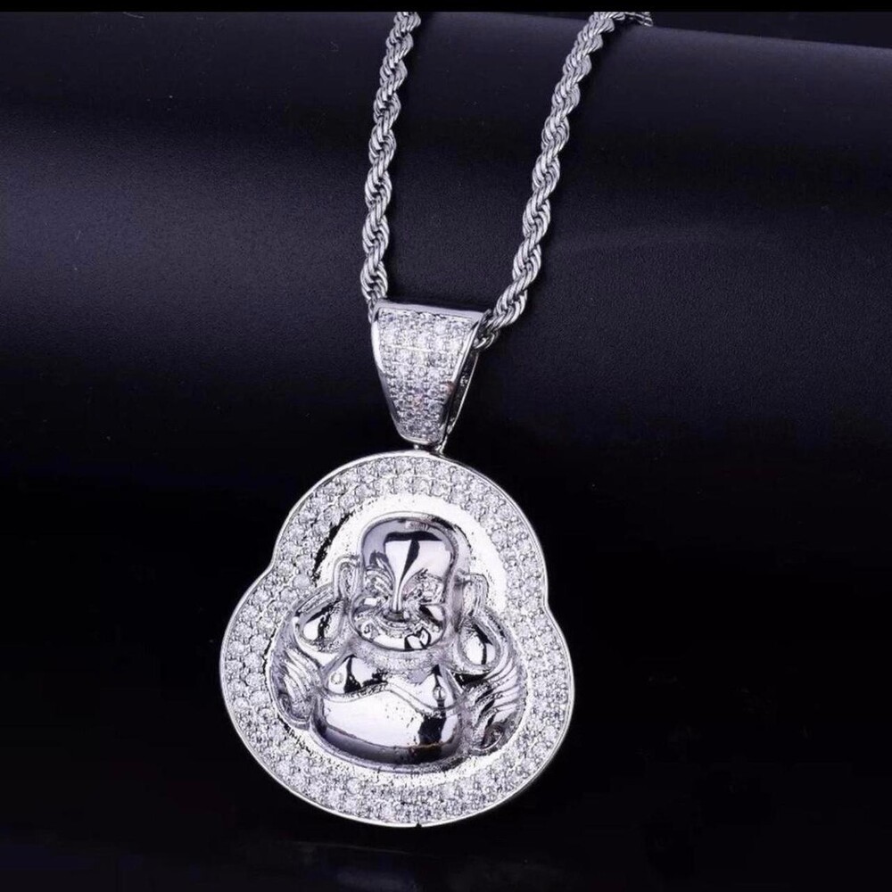 Buddha Necklace With Rope Chain F 947